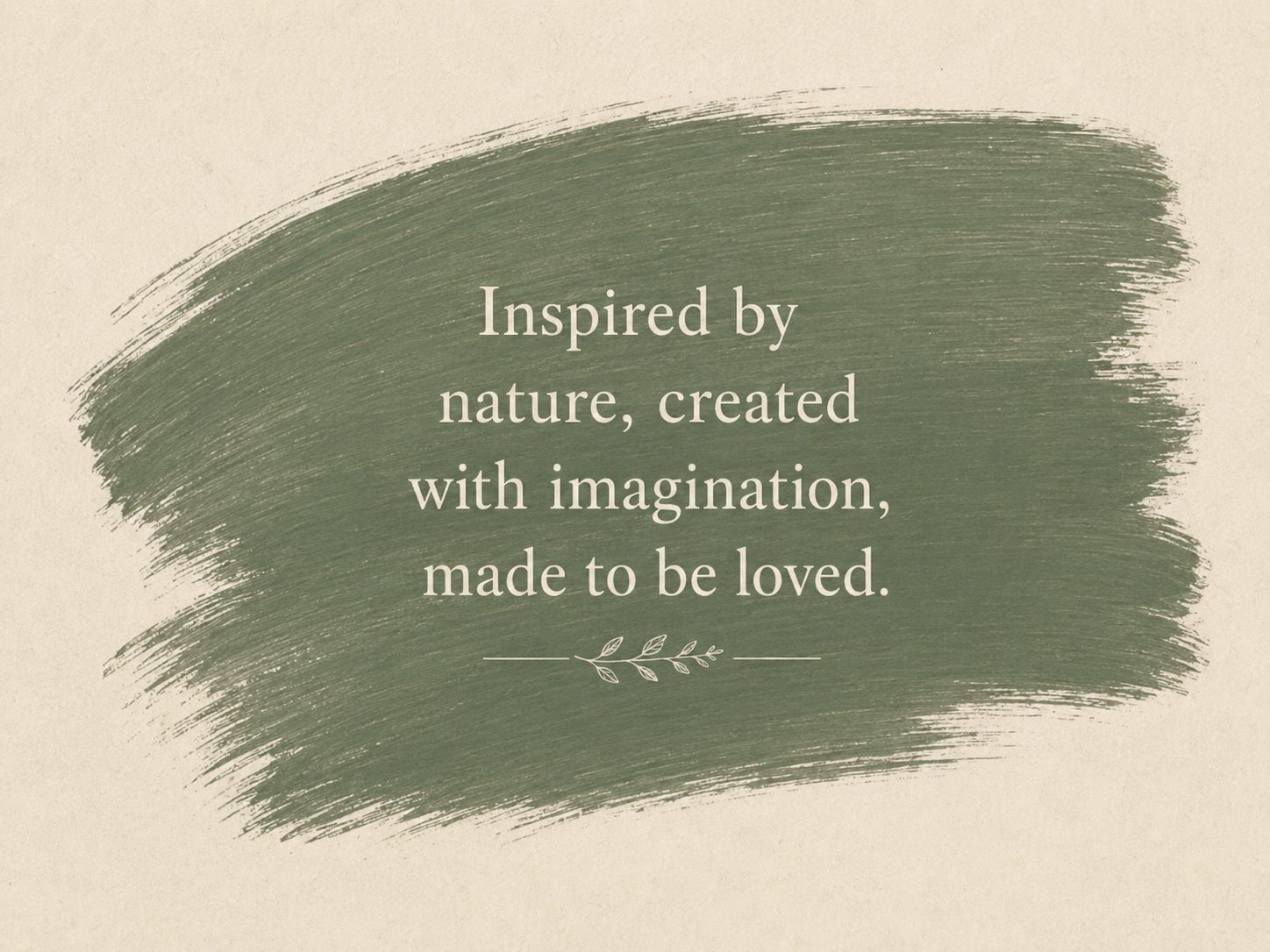Inspired by nature brand artwork
