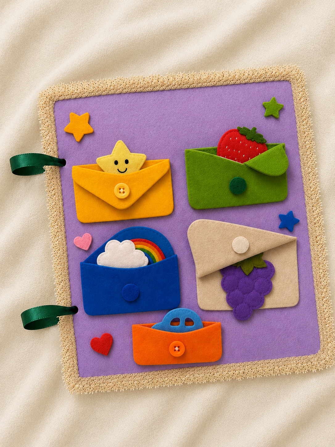 Felt pocket discovery activity page