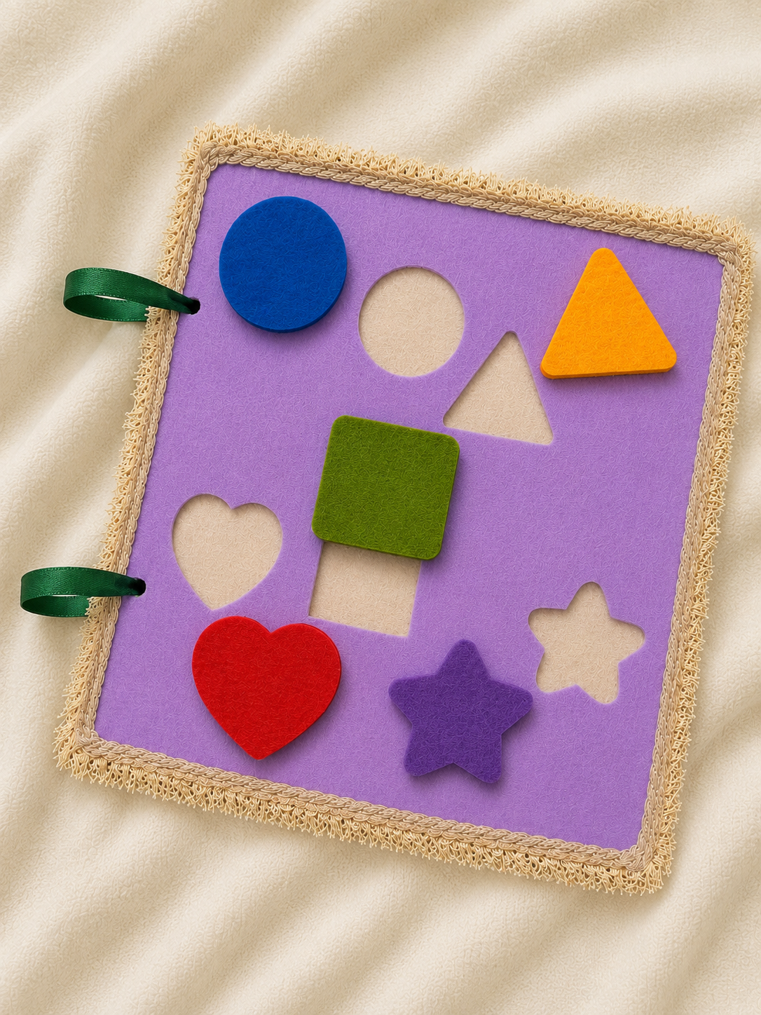Felt shape matching activity page